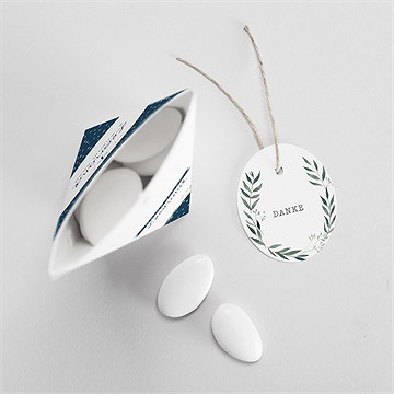 Geschenkbox Taufe pünktchen blau - schachtel - Vue 3