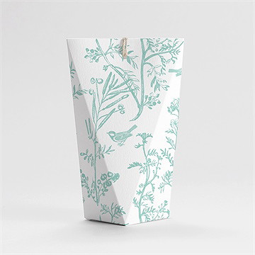 Geschenkbox Taufe vintage vogel - schachtel - Vue 4