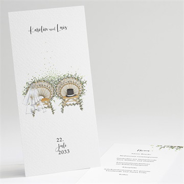 Menükarte Hochzeit Landkunstliebe