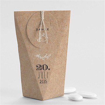 Geschenkbox Taufe taufe in kraftpapier-schachtel