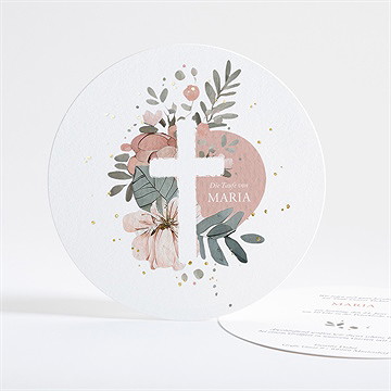 Einladung Taufe prachtvoll - gold