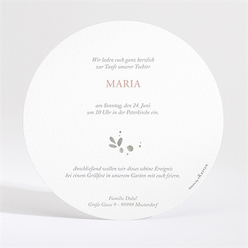 Einladung Taufe prachtvoll - gold - Vue 4