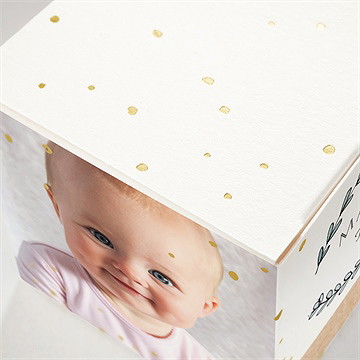 Geschenkbox Taufe kleines programm - gold - Vue 2