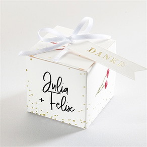 Geschenkbox Hochzeit landkunst - gold
