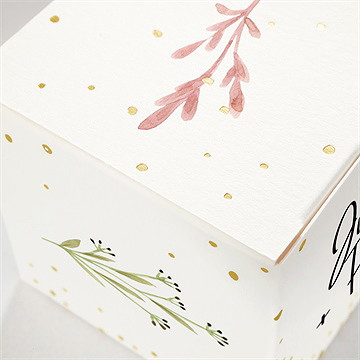 Geschenkbox Hochzeit landkunst - gold - Vue 2