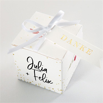 Geschenkbox Hochzeit landkunst - gold - Vue 4