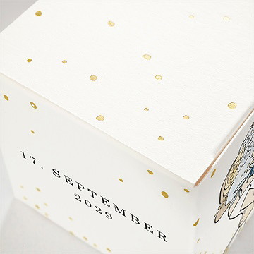 Geschenkbox Hochzeit liebespaar - gold - Vue 2