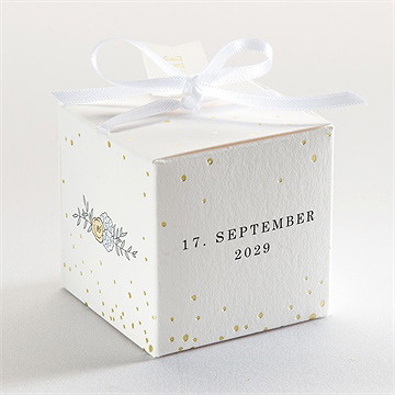 Geschenkbox Hochzeit liebespaar - gold - Vue 3