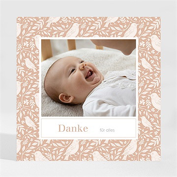 Dankeskarte Geburt verspielt - magnet