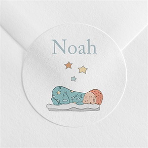 Sticker Geburt süßer schlaf