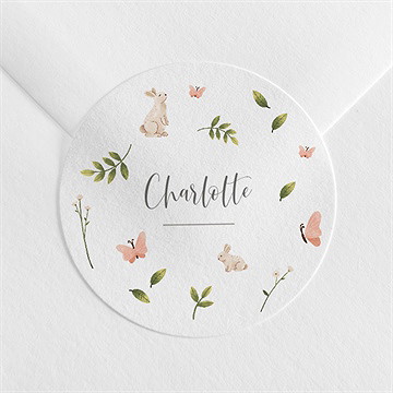 Sticker Geburt häschen