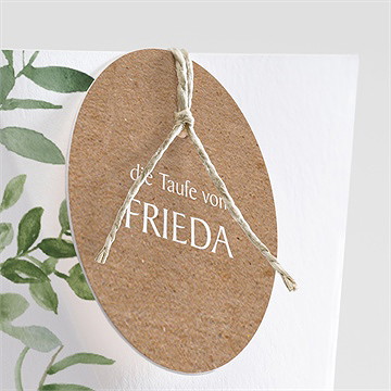 Geschenkbox Taufe kraftpapier und pflanzenmotiv3 - Vue 2