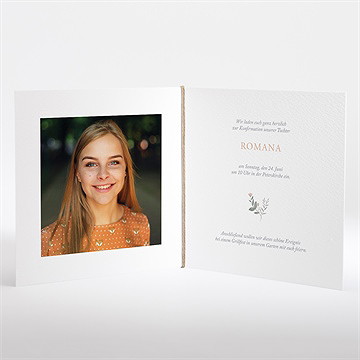 Einladung Konfirmation Frühlingsfeier - Vue 2