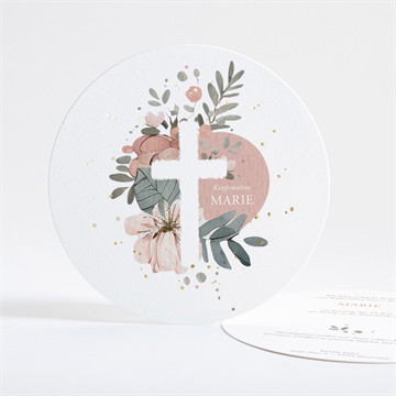 Einladung Konfirmation stille hoffnung - gold