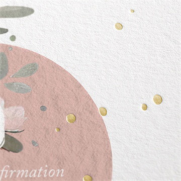 Einladung Konfirmation Stille Hoffnung - Gold - Vue 2