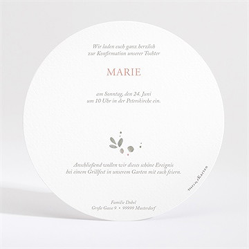 Einladung Konfirmation Stille Hoffnung - Gold - vue 4