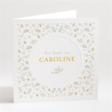 Einladung Taufe zarte eleganz