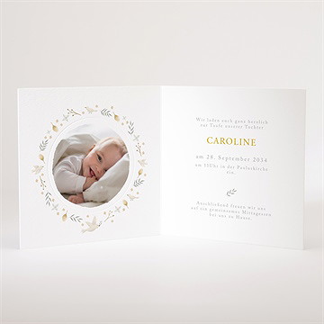 Einladung Taufe zarte eleganz - Vue 2