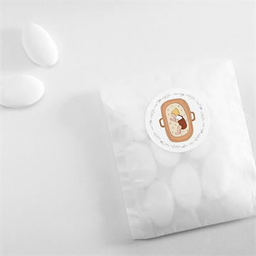 Sticker Geburt kleines babykörbchen - Vue 4