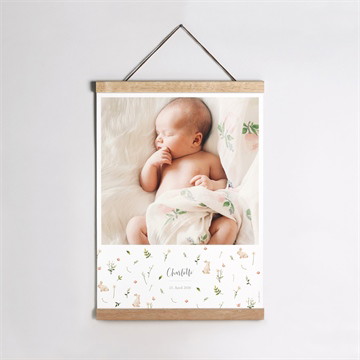 Geburtsposter Häschen