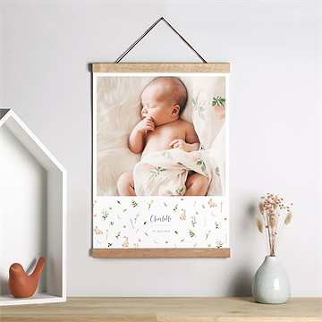 Geburtsposter Häschen - Vue 2