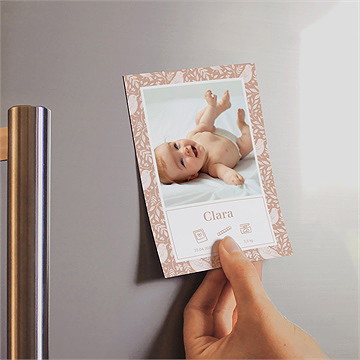 Geburtskarte Verspielt - Magnet - Vue 2