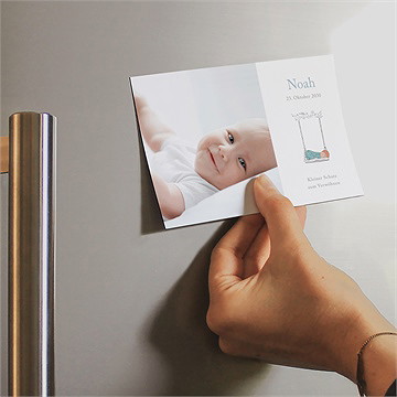 Geburtskarte Süßer Schlaf - Magnet - Vue 2