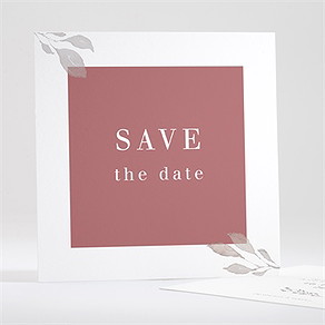 Save the Date Karte eleganz in rosa