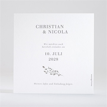 Save The Date Karte Eleganz In Rosa - Vue 2