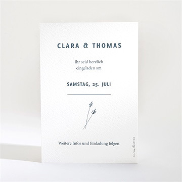 Save The Date Karte Halm - Vue 2