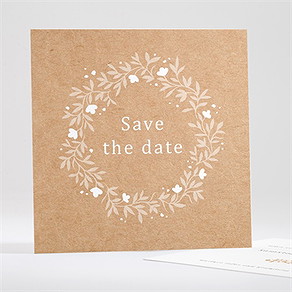 Save the Date Karte windröschen - quadrat