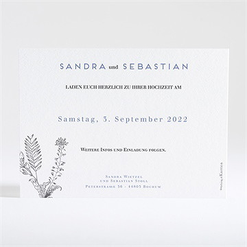 Save The Date Karte Herbarium - Vue 2