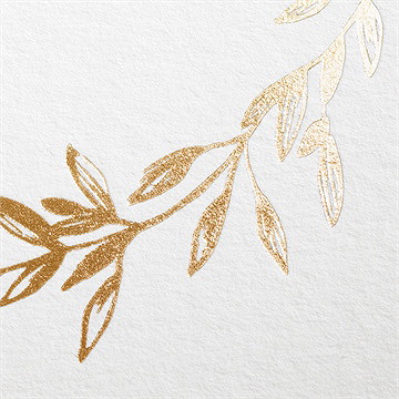 Save The Date Karte Goldkranz, Gold - Vue 2