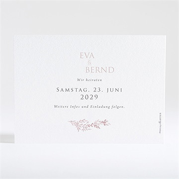 Save The Date Karte Goldene Weide - Kupfer - Vue 4