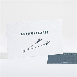 Antwortkarte Hochzeit halm
