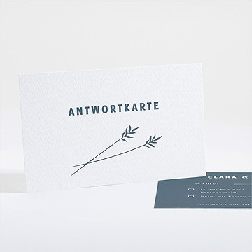 Antwortkarte Hochzeit halm