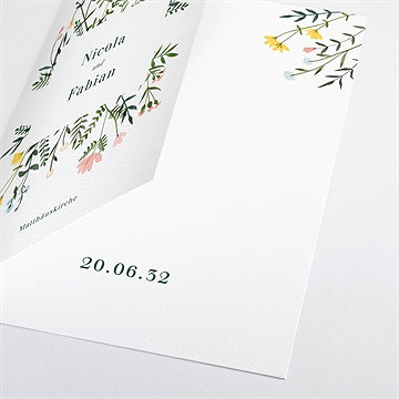 Kirchenheft Hochzeit wilde blumen - Vue 2