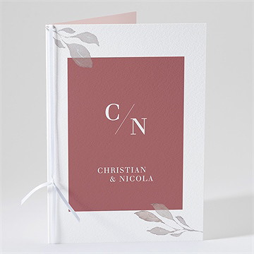 Kirchenheft Hochzeit eleganz in rosa