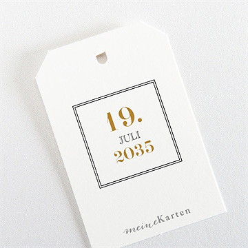 Geschenkanhänger Hochzeit eng verbunden - Vue 3