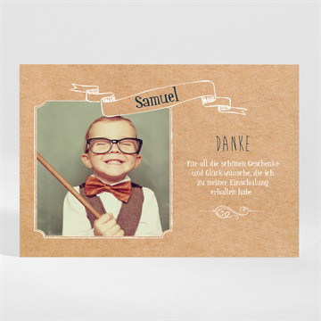 Dankeskarte Einschulung einschulung kraftpapier