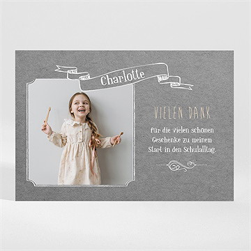 Dankeskarte Einschulung Schiefertafel Zur Einschulung