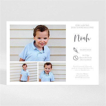 Einladungskarte Einschulung vorfreude auf die schule