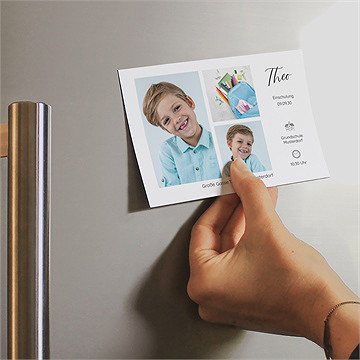 Einladungskarte Einschulung hurra, schulbeginn - magnet - Vue 2