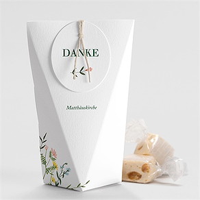 Geschenkbox Hochzeit wilde blumen - schachtel