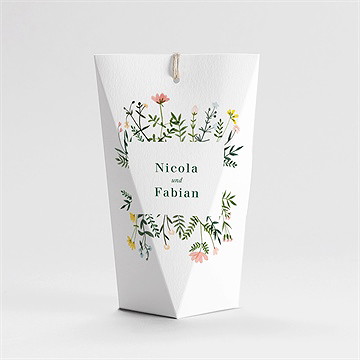 Geschenkbox Hochzeit wilde blumen - schachtel - Vue 4