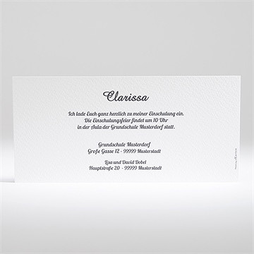 Einladungskarte Einschulung kreidetafel - Vue 2