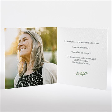 Trauerkarte gedenken - Vue 2