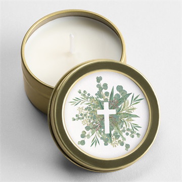 Kerze Trauer Gedenken - silber