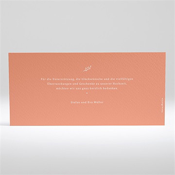 Dankeskarte Hochzeit Exzentrik - Vue 2