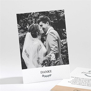 Dankeskarte Hochzeit wir beide
